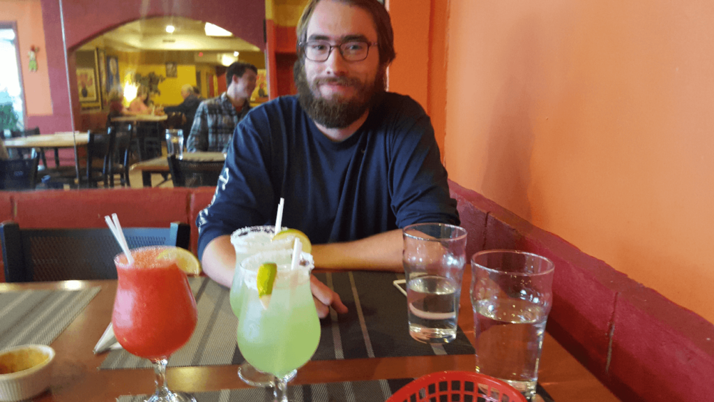 frozen margaritas in a canadian mexican restaurant