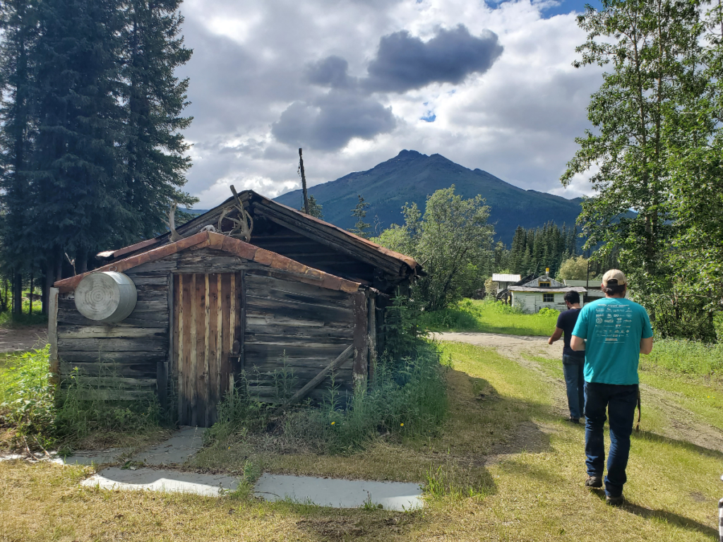 Mike and Robert as we explore the homestead