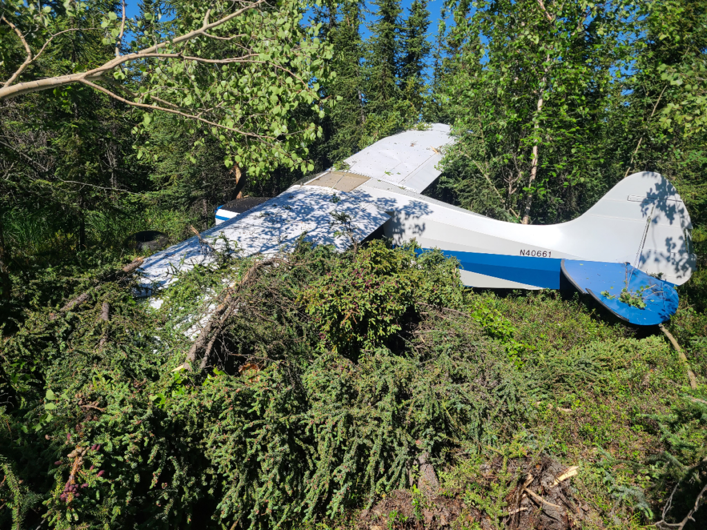 Back of crashed Maule M4
