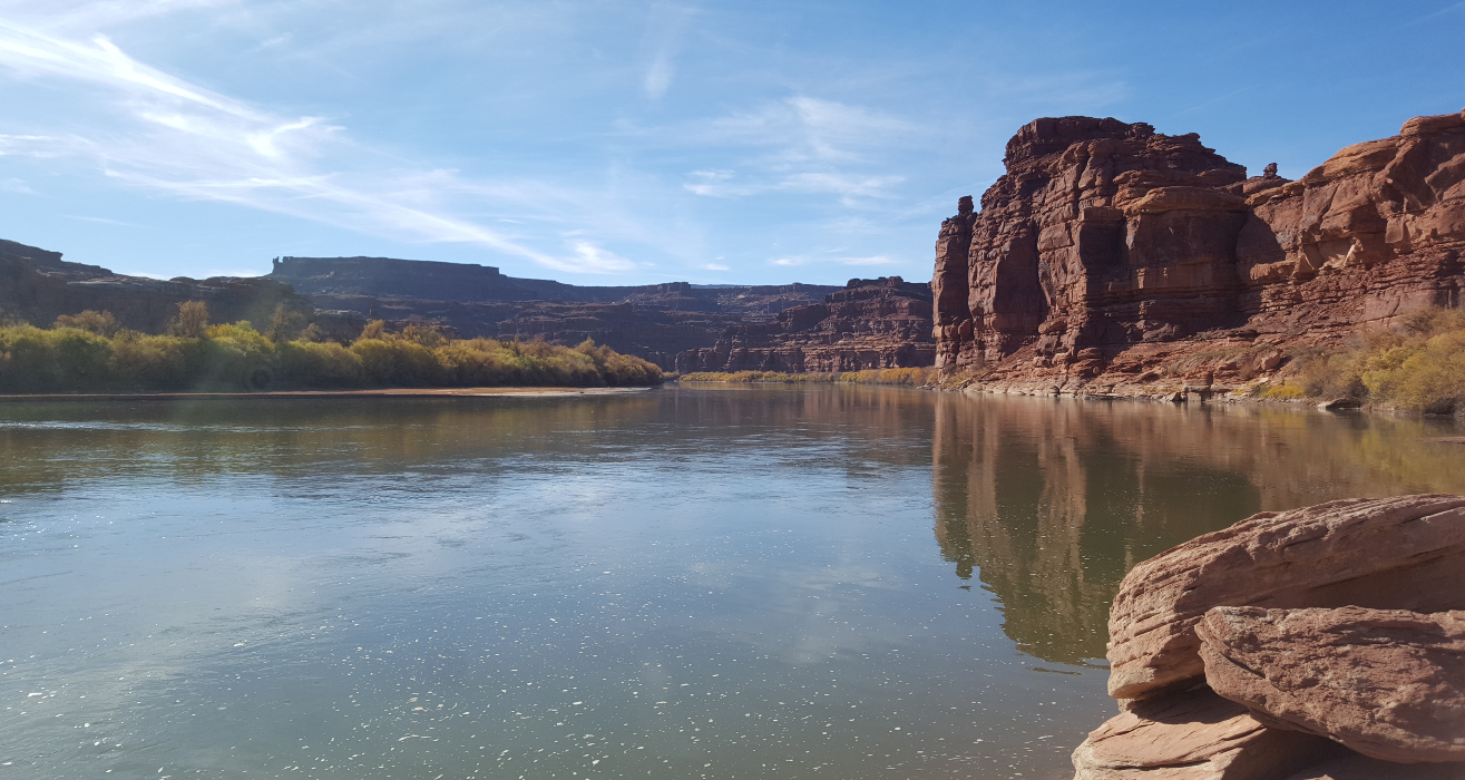 colorado river at bottom of lathrop canyon