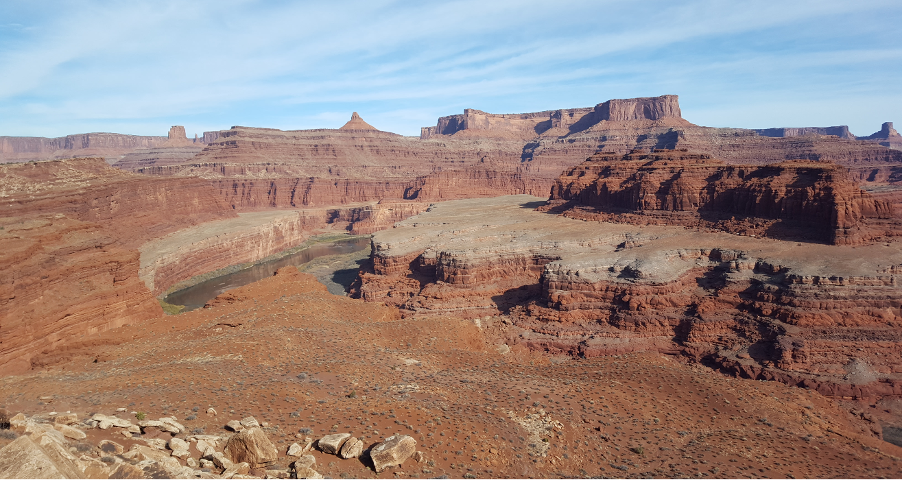 Dead horse point and colorado river below