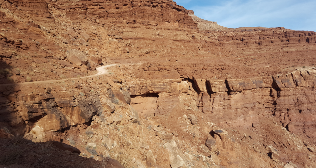 shelf road in desert