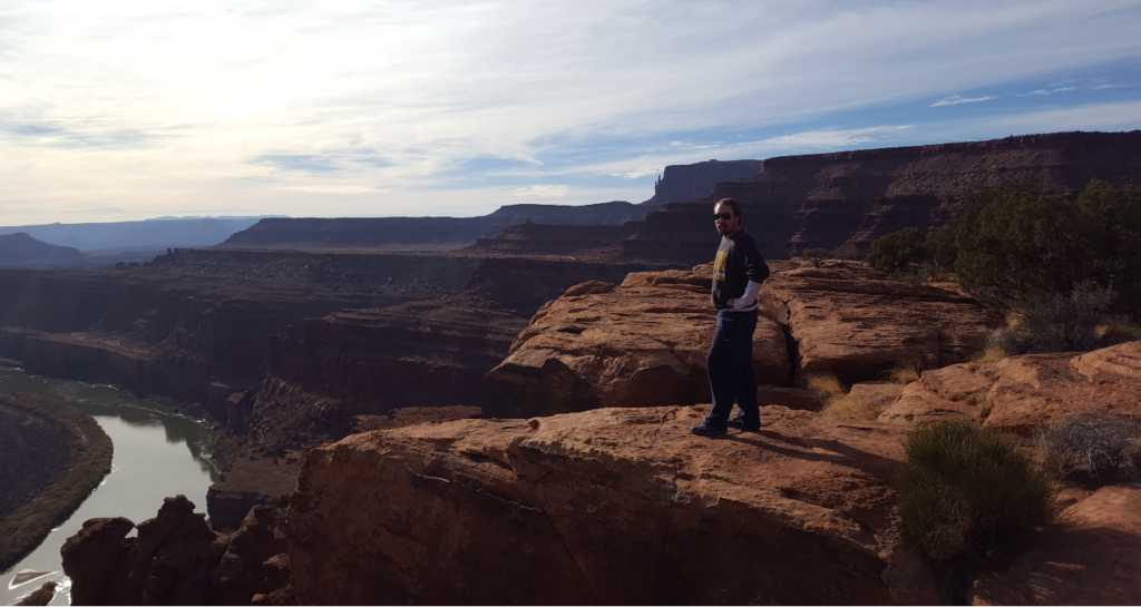 standing near colorado river overlook