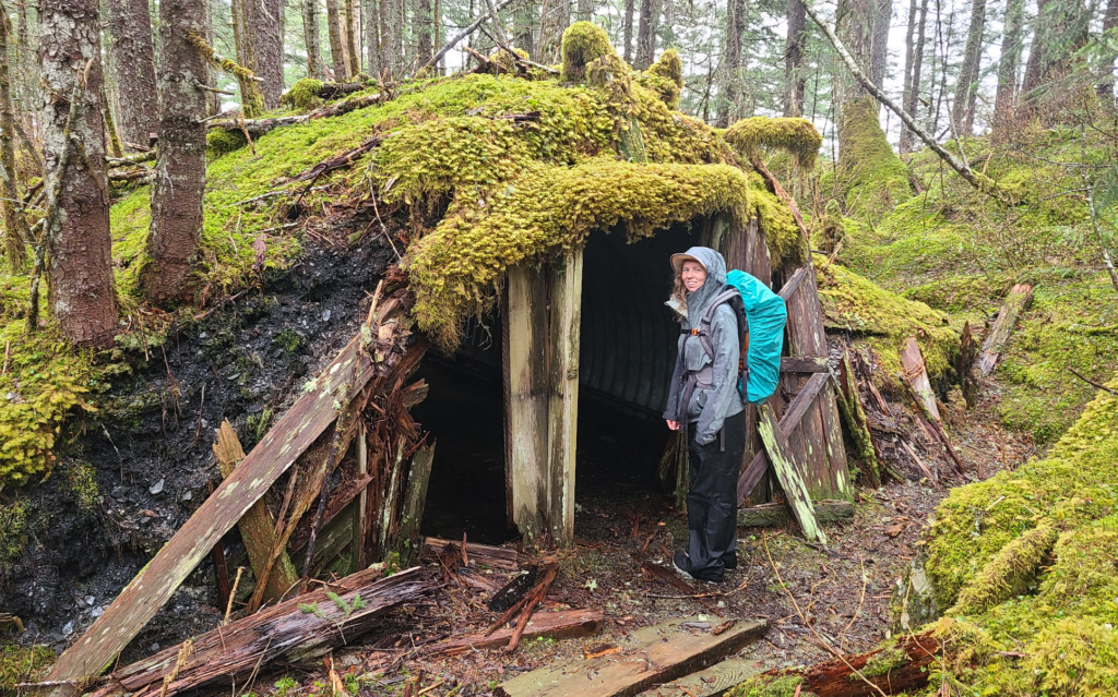 structure covered in moss