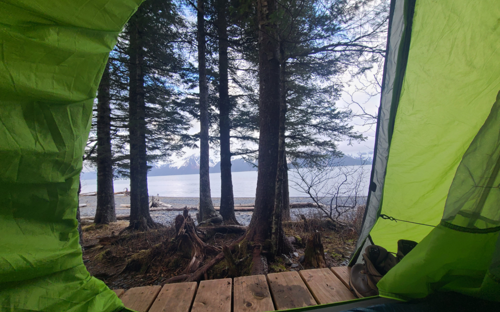 north beach tent view