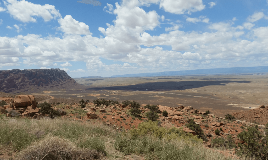 looking over a desolate desert town (bitter springs)
