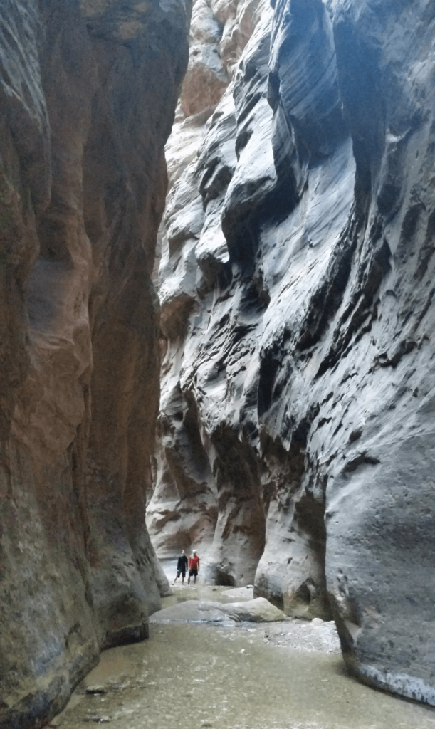 a smaller, narrower sandstone canyon